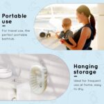 Inflatable Baby Bath, Portable Foldable Travel Bath Tub, Collapsible Non-Slip Infant Bath Tubs Baby Essentials for Newborn Mini Air Swimming Pool Bathtubs for Toddler Boys and Girls 0-12 Months - Image 7