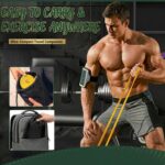 Resistance Bands Set with Door Anchor or Pro Handles, Odourless TPE Pull-Up Exercise Bands, 4.5mm Heavy Duty Snap-Proof Stretch Bands for Women & Men, Portable Home Gym Band, Pro Workout Fitness Band - Image 5
