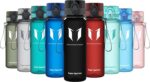 Super Sparrow Sports Water Bottle - 350ml & 500ml & 750ml & 1000ml - Non-Toxic BPA Free & Eco-Friendly Tritan Co-Polyester Plastic - For Running, Gym, Yoga, Outdoors and Camping