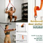 Resistance Bands Set with Door Anchor or Pro Handles, Odourless TPE Pull-Up Exercise Bands, 4.5mm Heavy Duty Snap-Proof Stretch Bands for Women & Men, Portable Home Gym Band, Pro Workout Fitness Band - Image 2