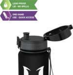 Super Sparrow Sports Water Bottle - 350ml & 500ml & 750ml & 1000ml - Non-Toxic BPA Free & Eco-Friendly Tritan Co-Polyester Plastic - For Running, Gym, Yoga, Outdoors and Camping - Image 2