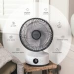 MeacoFan Sefte® Table Fan - 10” Air Circulator with 12 Speeds - Horizontal and Vertical Oscillation - 3 Oscillating Ranges - Ultra-Quiet, Remote Controlled Cooling - Image 5