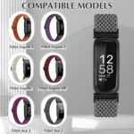 SHIJZWD Adjustable Elastic Watch Strap Compatible with Fitbit Inspire 3/Inspire 2/Inspire/Inspire HR/Fitbit Ace 3/Ace 2, Soft Breathable Nylon Sport Band... - Image 4