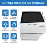 BEGKYA Car Window Shades for Baby UV Protection, 2Pcs Universal Sun Shades for Kids Back Window, Rear Window Suitable for Most Cars, Elastic Material - Image 4