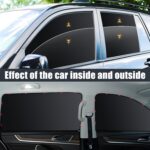 ZATOOTO Car Side Window Shades, Magnetic Car Sunshades for Blockout, Privacy, Opaque, Black, 4PCS - Image 3
