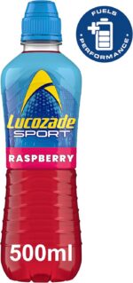 Lucozade Sport Raspberry - 12 Bottles x 500ml - Raspberry Flavour Isotonic Sports Drink - Made with Sugars & Sweeteners - Provides Electrolytes &... - Image 2
