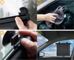 VBGURR 2 Pcs Car Window Shades for Baby, Automotive Window Shade Sun Shades for Car Windows, Automobile Window Sun Shade Cars Window Cover(40 x 45cm) - Image 5