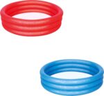 Bestway Kids Paddling Pool, Inflatable Small Kiddie Swimming Pool, 3-Ring Outdoor Water Play Pool