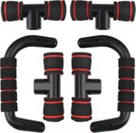 flintronic Push Up Bars, Pushup Stand, Strength Training - Workout Stands, Cushioned Foam Handles Grip, Non-Slip Sturdy Structure Push Up Bars for Men &... - Image 4