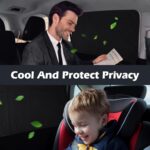 ZATOOTO Side Window Sunshades for Car (2pcs), Magnetic Car Curtain to Block UV Rays and for Privacy, Black - Image 3