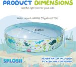 Splosh 4ft Kids Paddling Pool - Easy Setup Pool With Rigid Sides (No Inflating) - Outdoor Kids Swimming Pool - Kids Paddling Pools For Garden - Size 1.2m x 25cm - Image 5
