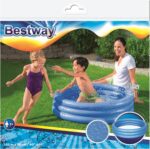 Bestway Kids Paddling Pool, Inflatable Small Kiddie Swimming Pool, 3-Ring Outdoor Water Play Pool - Image 3
