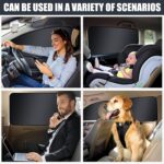 ZATOOTO Car Side Window Shades, Magnetic Car Window Sunshades for Baby UV Protection, Shading, Suitable for Most Vehicles, Easy to attach, 4PCS - Image 6