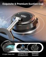 YOSH for MagSafe Car Mount, Vacuum Magnetic Phone Holder, 22×N56 Magnets & 300N Vacuum Suction, 360° Rotating Longer Arm for Dashboard & Windscreen,... - Image 6
