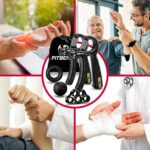 FitBeast Hand Grip Strengthener Workout Kit (5 Pack), 2 Forearm Grip Adjustable Resistance Hand Gripper, Finger Stretcher, Grip Trainer & Stress Relief... - Image 6