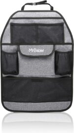My Babiie Car Organiser - Universal Back Seat Organiser for Kids, 7 Storage Pockets, Bottle Holders - 1 Pack