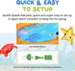 Splosh Sealife Splash Pad Pool For Toddlers With Max 10cm Pool Depth - Splashing/Paddling Pool For Kids Age 2-5 Years - Includes BONUS Inflatable Games - Toddler Swimming Pool - Size 1.5m x 1.15m - Image 5