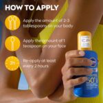 NIVEA SUN Protect & Moisture Sun Spray SPF 50+ (200ml), Moisturising Suncream Spray with Vitamin C and Hyaluron, Immediate UVA/UVB Protection, Fast-Absorbing No White Cast Formula - Image 5