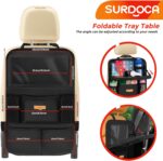 SURDOCA Car Seat Organiser Kids with Foldable Tray – Seat Storage with Touchable Tablet Pocket, Roadtrip Essentials – Fits Most Vehicles - Image 5