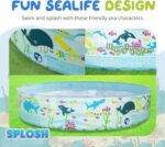 Splosh 4ft Kids Paddling Pool - Easy Setup Pool With Rigid Sides (No Inflating) - Outdoor Kids Swimming Pool - Kids Paddling Pools For Garden - Size 1.2m x 25cm - Image 3