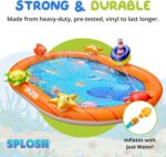 Splosh Sealife Splash Pad Pool For Toddlers With Max 10cm Pool Depth - Splashing/Paddling Pool For Kids Age 2-5 Years - Includes BONUS Inflatable Games - Toddler Swimming Pool - Size 1.5m x 1.15m - Image 7