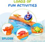 Splosh Sealife Splash Pad Pool For Toddlers With Max 10cm Pool Depth - Splashing/Paddling Pool For Kids Age 2-5 Years - Includes BONUS Inflatable Games - Toddler Swimming Pool - Size 1.5m x 1.15m - Image 8