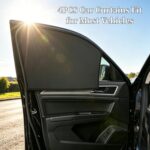 4PCS car curtains, magnetic car window shades, car blackout window covers. Fits most car models, protects privacy, serves as sleep blackout shade and heat... - Image 7