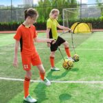 PodiuMax Football Kick Trainer, Adjustable Football Training Gifts Improve Kick/Throw/Control Skills, Ball Locked Net Trainer for Kids Adults Fits FootBalls Size 3/4/5 Ball - Image 2