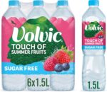Volvic Touch of Fruit Summer Fruits Sugar Free Still Flavoured Water Multipack 6x1.5L