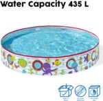 Bestway 55029 Paddling Fill N Kids Garden Pool with Fun Fish Print, Multicolor, 1.52 m x 25 cm - Image 4