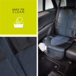 Hauck Sit on Me Car Seat Protector for Child Seats Compatible with ISOFIX, Rear-Facing Car Seats and Infant Carriers, Car Seat Organizer, 47 x 97 cm, Grey - Image 7
