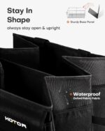 HOTOR Car Boot Oganiser - Large-Capacity Auto Trunk Organizer Collapsible Multi Compartments, Foldable Boot Storage for SUVs, Sturdy Car Accessories for Men... - Image 6