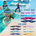 2 Pairs Swimming Headband with Earplugs - Adjustable Water Headband & Silicone for Adults,Keep Water Out and Hold Earplugs in - Swim Ear Band for Surfing, Diving, Pool, and Sports - Image 6