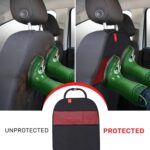 Royal Rascals Car Seat Kick Mats Back Seat Protector (2 Pack) Durable Waterproof Back Seat Organiser for Kids, Car Travel Accessories with Pockets &... - Image 3