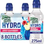 FRUIT SHOOT Hydro Apple & Raspberry Fruit Flavoured Water, 275ml (Pack of 8)