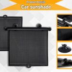 VBGURR 2 Pcs Car Window Shades for Baby, Automotive Window Shade Sun Shades for Car Windows, Automobile Window Sun Shade Cars Window Cover(40 x 45cm) - Image 4