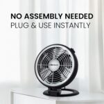 Belaco 7” Desk Fan Wall Mounted 2in1 Function Stand Fan with Automatic Safeguard Elegant Design - Image 6