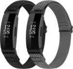 SHIJZWD Adjustable Elastic Watch Strap Compatible with Fitbit Inspire 3/Inspire 2/Inspire/Inspire HR/Fitbit Ace 3/Ace 2, Soft Breathable Nylon Sport Band...