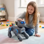 Intelligent AI RC Robot Dog Gesture Touch Remote Control Mechanical Dog Bluetooth Speaker Voice Command Programmable Singing Dancing Electronic Stunt Bionic Smart Robot Dog Cool Lighting Toys for Kids Boys & Girls - Image 3