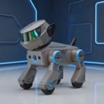 Intelligent AI RC Robot Dog Gesture Touch Remote Control Mechanical Dog Bluetooth Speaker Voice Command Programmable Singing Dancing Electronic Stunt Bionic Smart Robot Dog Cool Lighting Toys for Kids Boys & Girls - Image 8