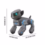 Intelligent AI RC Robot Dog Gesture Touch Remote Control Mechanical Dog Bluetooth Speaker Voice Command Programmable Singing Dancing Electronic Stunt Bionic Smart Robot Dog Cool Lighting Toys for Kids Boys & Girls - Image 9