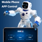 APP Control 2.4GHz Dual Mode Programming Demo RC Robot Walk/Glide Switch Touch Sensing Voice Record Singing Dance Puzzle RC Toys - Image 3