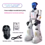 Smart Programming Humanoid Gesture Sensing Remote Control Robot 2.4G Joint Mobility Breathing Light Recording Function RC Robot - Image 6