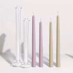 1pc/2pcs Taper Candle Mold Soywax Acrylic Pillar Mould DIY Plastic Candle Stick Holder Church Candle Making Tool Home Decor - Image 2
