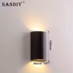 SANDIY Outdoor LED Garden Wall Lamp Up Down Light for House Decor Exterior Patio Porch Garage Gate Balcony Step Waterproof IP65 - Image 10