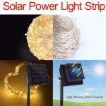 LED Solar Light Outdoor Garden Fairy String Light Led Twinkle Waterproof Lamp for Christmas Patio Tree Party 6m/12m/23m/33m - Image 2