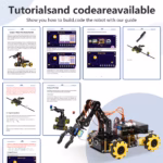ACEBOTT 5 DOF Smart Robot Arm Car Kit and 4 DOF ESP32 Programmable Robotic for Arduino STEM Educational DIY Robot Arm Kit - Image 5
