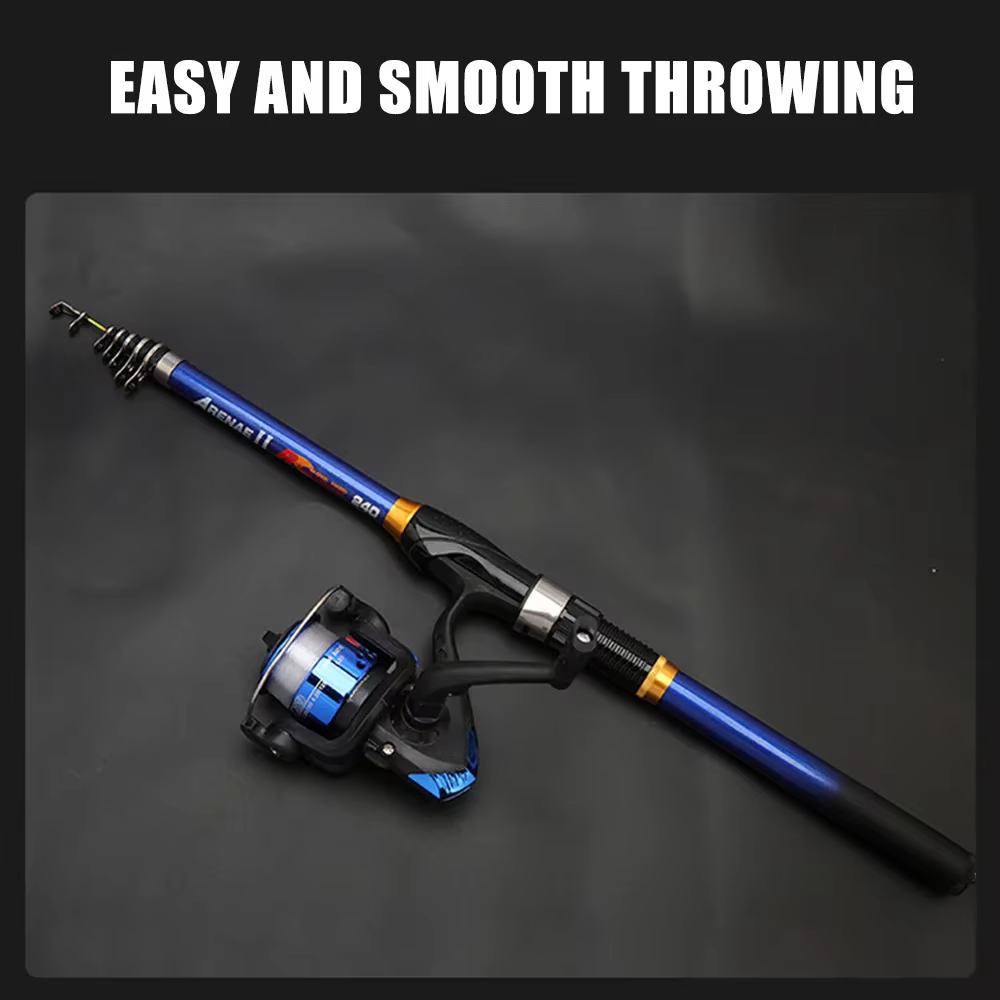 S1023414bf9ae4773828758728c0b33e7q Telescopic fishing rod light carbon cast rod 1.5M-3M outdoor fishing tool accessories for night fishing and outdoor fishing - Image 1