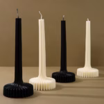 Acrylic Taper Candle Molds Cone Plastic Design Geometric Pillar Vase Tools Roman Column Mold Scented Candle Making DIY Gifts