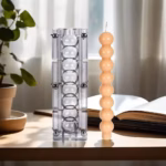 Bubble Pillar Acrylic Molds for Candle Bamboo Column Scented Decor Plastic Mould Geometry Making Tools DIY Sphere Cylinder Gifts - Image 2